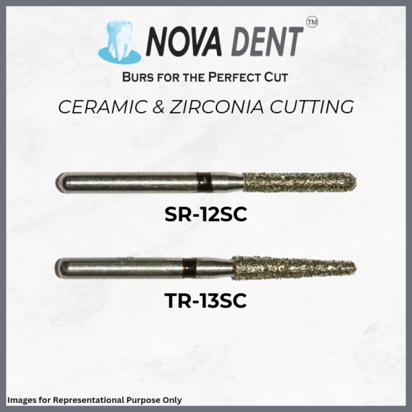 Nova Dent Ceramic and Zirconia Cutting Burs