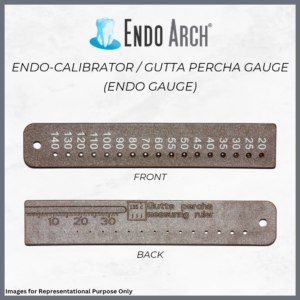 Endo Arch Endo Gauge / Gutta Percha Gauge / Endo-Calibrator / Gutta  Percha Measuring Ruler - Brown