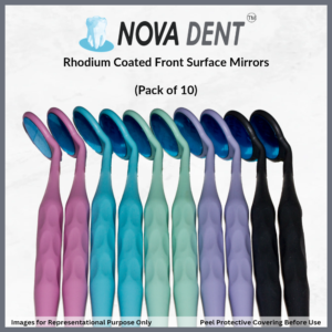 Nova Dent Front Surface Rhodium Autoclavable Mouth Mirror With Ruler Very Best Prices in India