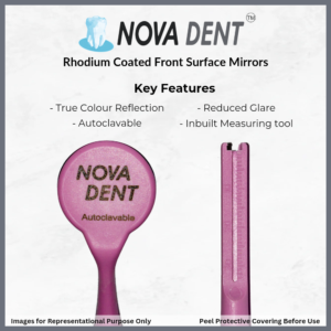 Nova Dent Front Surface Rhodium Coated Mouth Mirrors